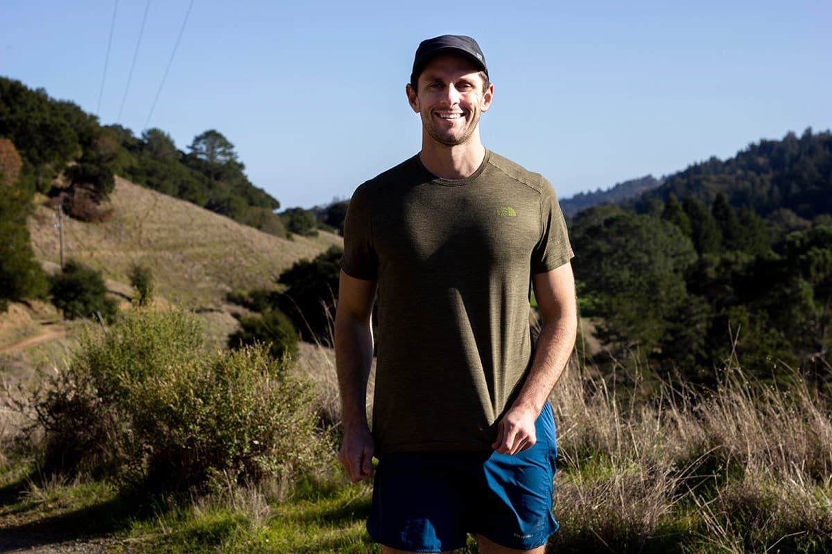 Greg, founder of Terra Mano, on a trail