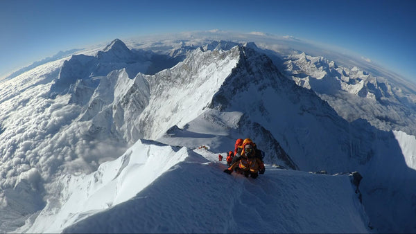 Almost at the summit of Mt. Everest